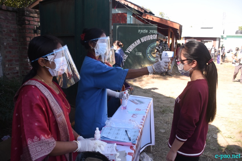 Voters at the by-election at Wangoi Constituency, Manipur :: 7th November 2020