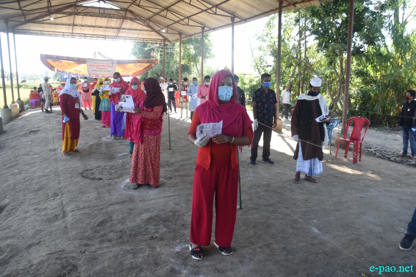 Voters at the by-election at Wangoi Constituency, Manipur :: 7th November 2020