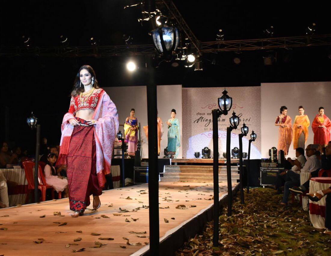 Ningtham Charei, a runway fashion catwalk at Hotel Imphal Lawn :: 9th September 2017