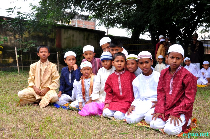 Manipuri Muslims (Meitei Pangal) in Manipur on August 2013 at Hatta, Minuthong, Imphal
