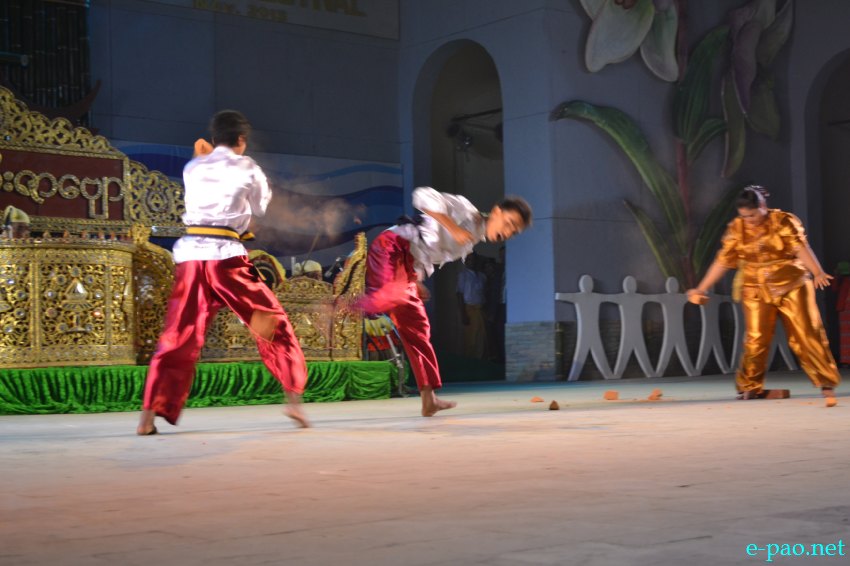 Day 3 :  Cultural programmes performed by Myanmar artistes  at BOAT  at Manipur Sangai Tourism Festival :: November 23 2013