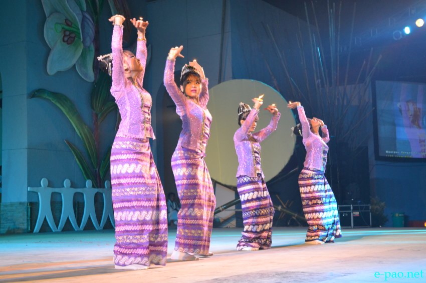 Day 3 :  Cultural programmes performed by Myanmar artistes  at BOAT  at Manipur Sangai Tourism Festival :: November 23 2013
