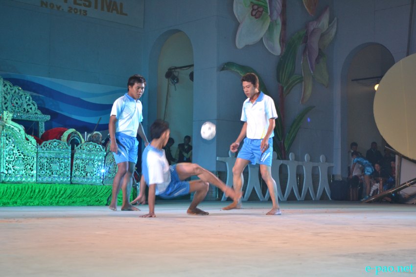 Day 3 :  Cultural programmes performed by Myanmar artistes  at BOAT  at Manipur Sangai Tourism Festival :: November 23 2013
