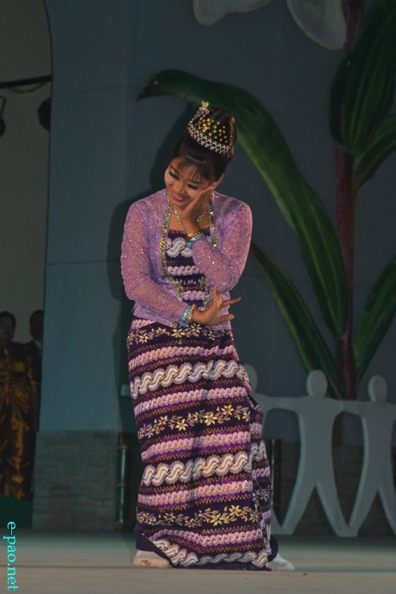 Day 3 :  Cultural programmes performed by Myanmar artistes  at BOAT  at Manipur Sangai Tourism Festival :: November 23 2013