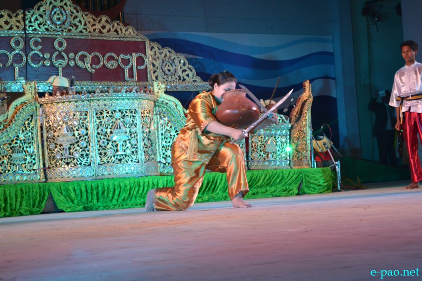 Day 3 :  Cultural programmes performed by Myanmar artistes  at BOAT  at Manipur Sangai Tourism Festival :: November 23 2013