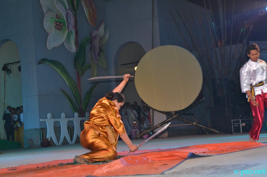 Day 3 :  Cultural programmes performed by Myanmar artistes  at BOAT  at Manipur Sangai Tourism Festival :: November 23 2013