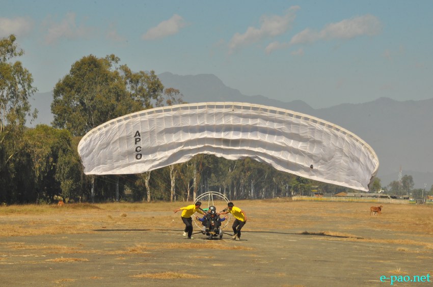 Day 3 : Paragliding at Koirengei by MMTA at Manipur Sangai Tourism Festival 2013 :: November 23 2013