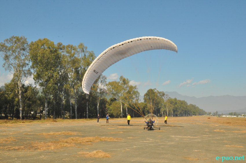 Day 3 : Paragliding at Koirengei by MMTA at Manipur Sangai Tourism Festival 2013 :: November 23 2013