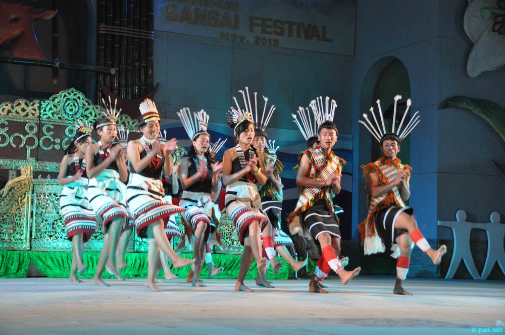 Day 3 :  Artists from Senapati District performance   at BOAT  at Manipur Sangai Tourism Festival :: November 23 2013