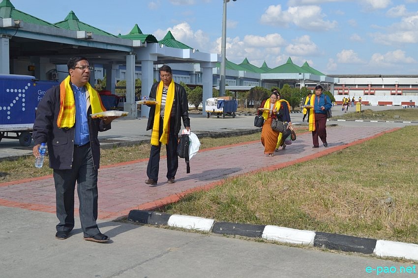 Day 4 : Delegates from Myanmar  who participated in Manipur Sangai Tourism Festival returning back :: November 24 2013