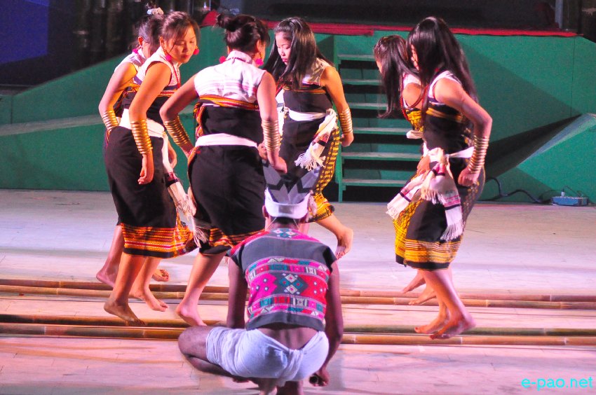 Day 4 : Cultural Dances by artistes from Tamenglong District   at Manipur Sangai Tourism Festival 2013  at BOAT :: November 24 2013