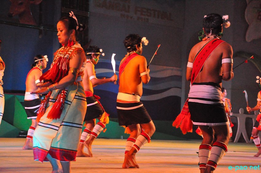 Day 4 : Cultural Dances   by   artistes from Tamenglong District   at Manipur Sangai Tourism Festival 2013  at BOAT :: November 24 2013