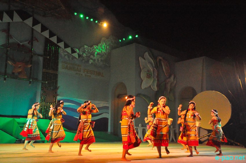 Day 4 : Cultural Dances   by   artistes from Tamenglong District   at Manipur Sangai Tourism Festival 2013  at BOAT :: November 24 2013