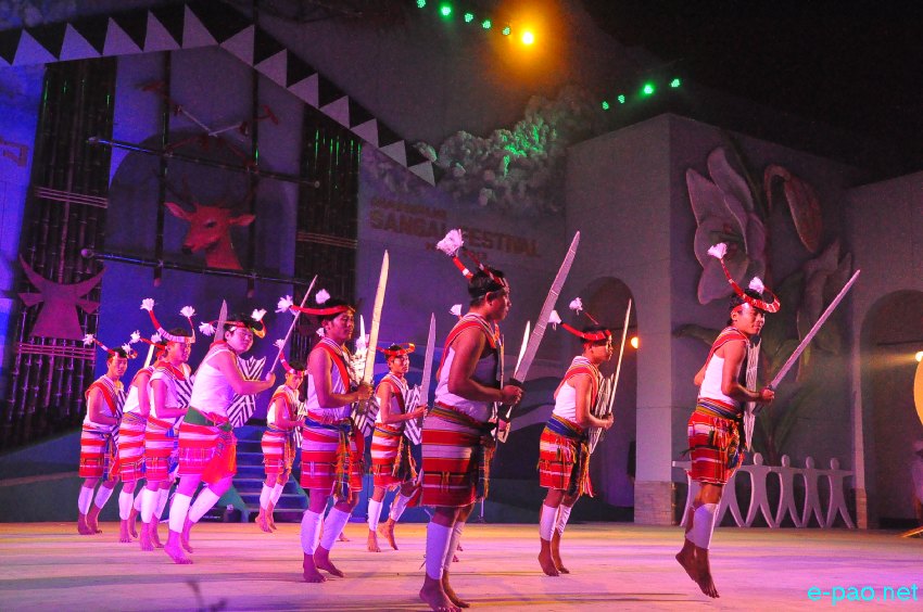 Day 4 : Cultural Dances  by  artistes from Tamenglong District   at Manipur Sangai Tourism Festival 2013  at BOAT :: November 24 2013