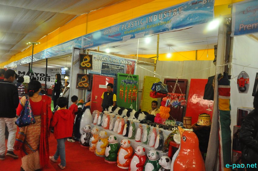 Day 6 : A Scene of some stalls at Manipur Sangai Tourism Festival 2013  at Hapta Kangjeibung, Imphal :: November 26 2013