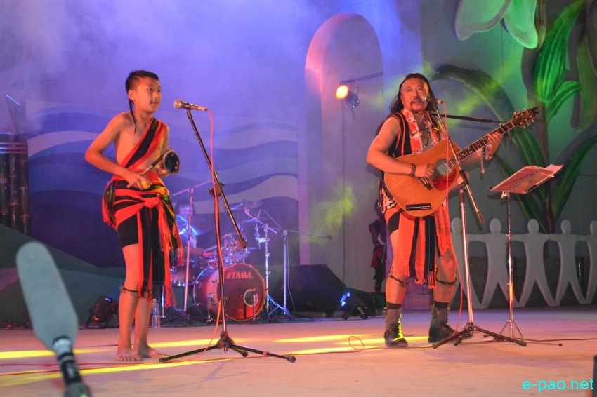 Day 7 :  Cultural Songs by Guru Rewben Mangshava  performance  at Manipur Sangai Tourism Festival 2013  at BOAT, Imphal :: November 27 2013