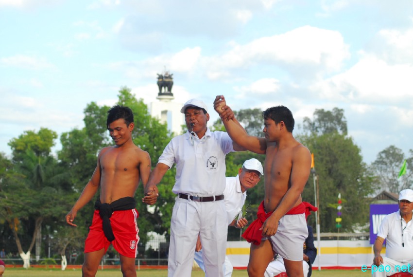 Day 7 :  Mukna, indigenous game of Manipur, played   at Manipur Sangai Tourism Festival 2013  at Mapal Kangjeibung :: November 27 2013