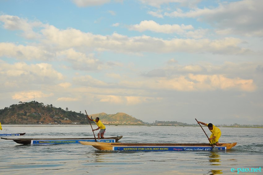 Day 7 :  Adventure Sports,  Local Boat Racing competition, windsurfing, etc  at Manipur Sangai Tourism Festival 2013  at Tukmu, Moirang :: November 27 2013
