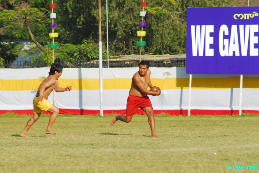 Day 7 :  Yubi Lakpi, indigenous game of Manipur , played   at Manipur Sangai Tourism Festival 2013  at Mapal Kangjeibung :: November 27 2013