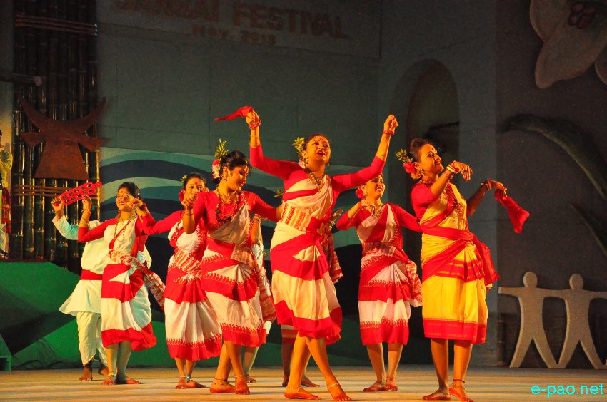 Day 8 : Cultural from Assam  performance  at Manipur Sangai Tourism Festival 2013  at BOAT, Imphal :: November 28 2013