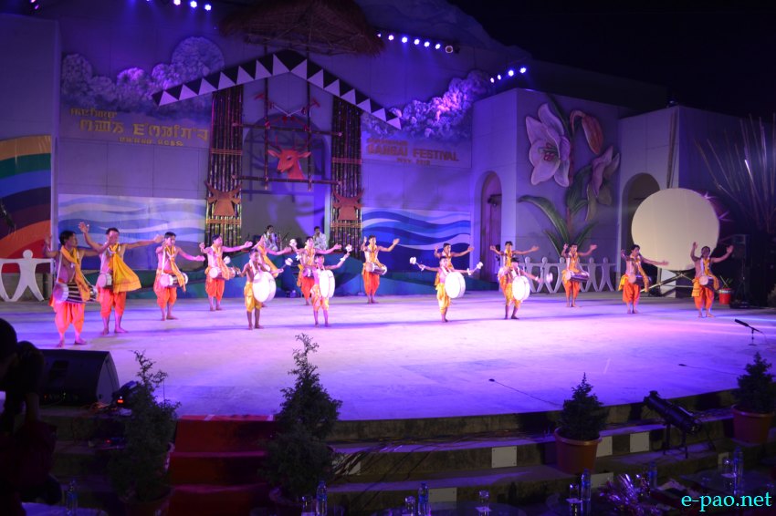 Day 8 : Dhol Dholok Cholom  performance  at Manipur Sangai Tourism Festival 2013  at BOAT, Imphal :: November 28 2013