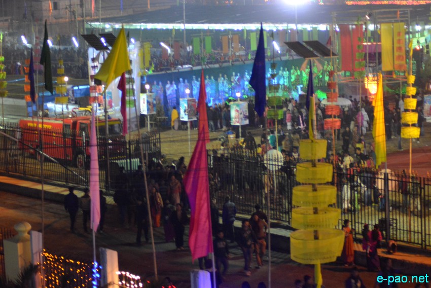 Day 8 : Crowd at Night during  at Manipur Sangai Tourism Festival 2013  at Hatta Kangjeibung, , Imphal :: November 28 2013