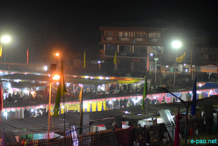 Day 8 : Crowd at Night during  at Manipur Sangai Tourism Festival 2013  at Hatta Kangjeibung, , Imphal :: November 28 2013