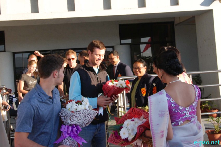 Teams from US and Germany arriving at Tulihal Airport to participate in 7th Manipur Polo International :: November 20, 2013