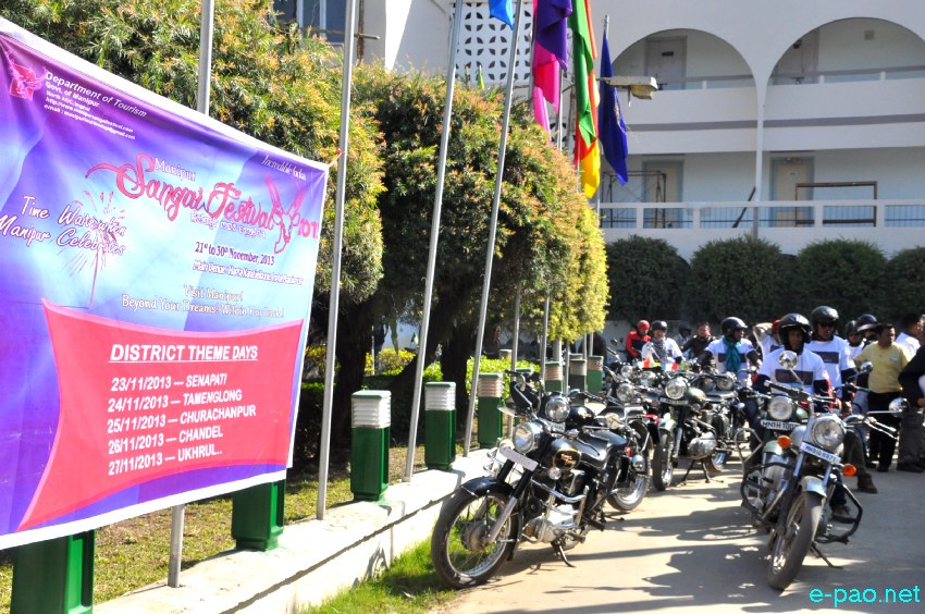 Royal Riders Manipur spreading the message for the sangai festival 2013 :: 07 Nov 2013