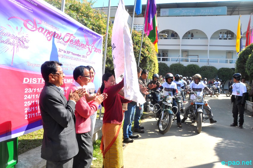Royal Riders Manipur spreading the message for the sangai festival 2013 :: 07 Nov 2013