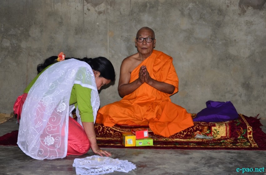 A Buddhist ceremony on the Day of Buddha Purnima in Ningomthong Sairom Leirak :: May 4 2015