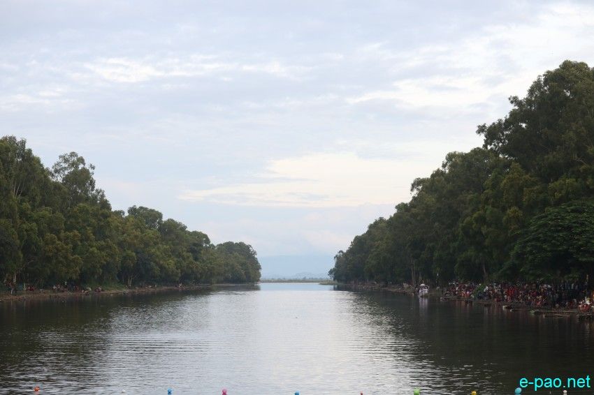 Hiyang-tanaba (traditional boat race) held at Loktak project Ningthoukhong canal :: 21 September 2015