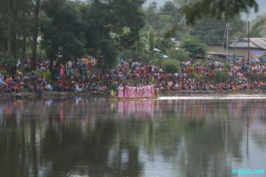 Hiyang-tanaba (traditional boat race) held at Loktak project Ningthoukhong canal :: 21 September 2015