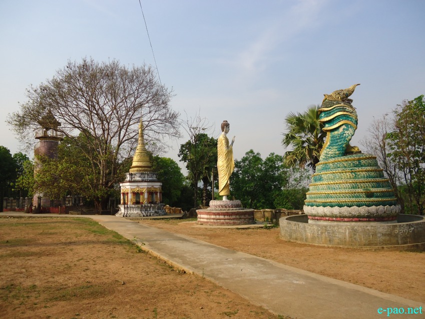 A Buddhist Temple at Tamu, Myanmar near India Border town of Moreh in April 2015