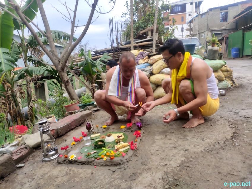 Cheiraoba Chak Katpa at entrance Gate of every house in Imphal :: March 22nd 2023