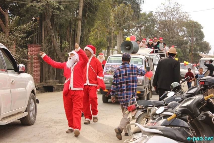 Christmas Carol at CCpur Market area, Churchandpur :: 18th December 2014