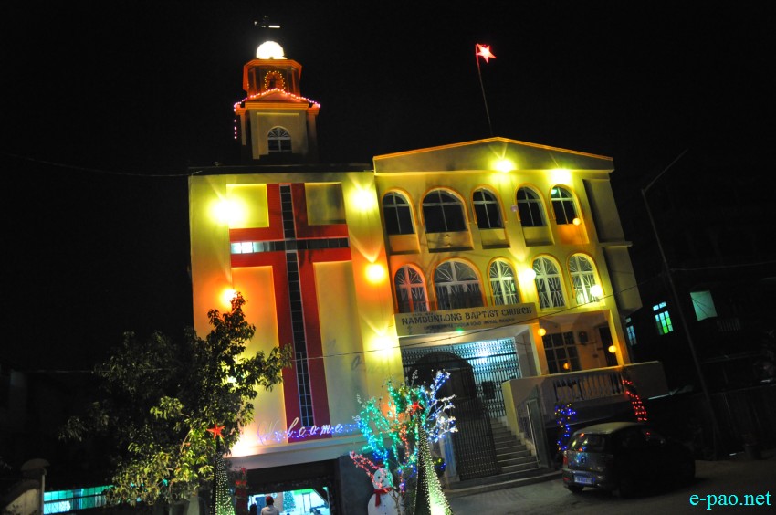 Evening of Christmas at Imphal area along with Christmas carol :: December 24 2014