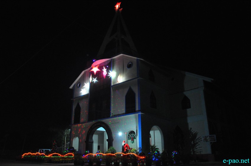 Evening of Christmas at Imphal area  along with Christmas carol :: December 24 2014