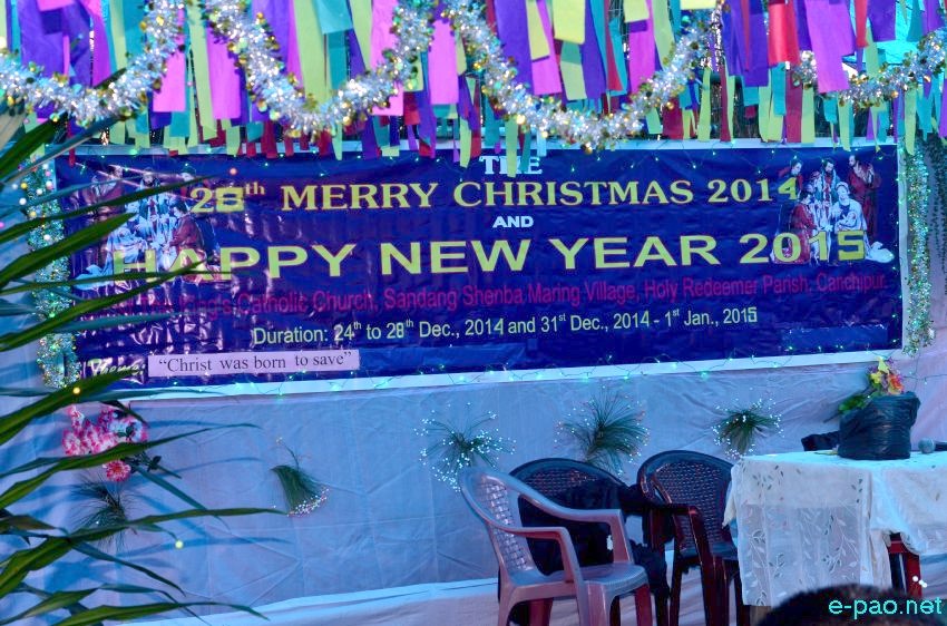Christmas Celebration at Sandang Senba Maring Village under Keirao Assembly Constituency :: 25 Dec 2014