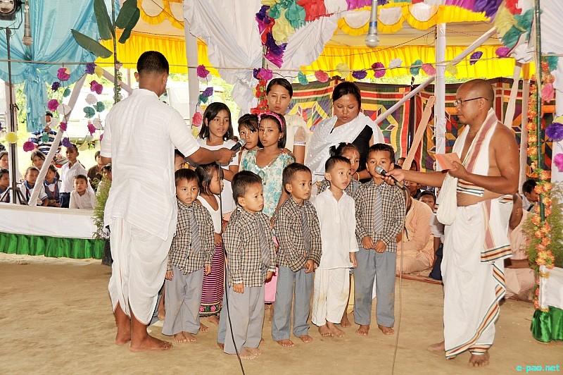 Janmastami Celebration at Srila Sripad Siksa Niketan, Kairangathen Sinam, Imphal East :: 12 September 2013