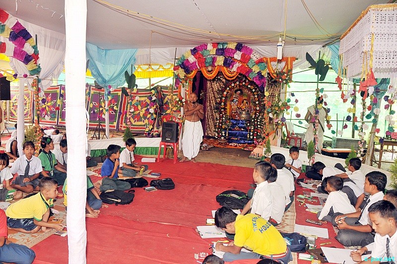 Janmastami Celebration at Srila Sripad Siksa Niketan, Kairangathen Sinam, Imphal East :: 12 September 2013