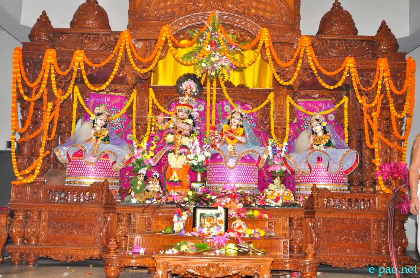 Janmaashtami / Krishna Janma  celebrated at ISKCON Temple, Imphal :: 28 August 2013
