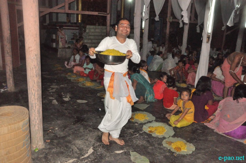 Kang khichri Chaba as part of Kang Festival at Brahmapur Laipubam Leikai, Imphal  :: July 02, 2014