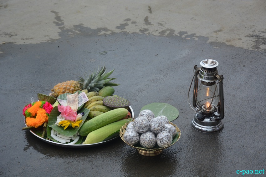 Seasonal Fruits offerings  at Kanglen Kang chingba at  Nagamapal and Bamon Leikai :: 22nd July 2018