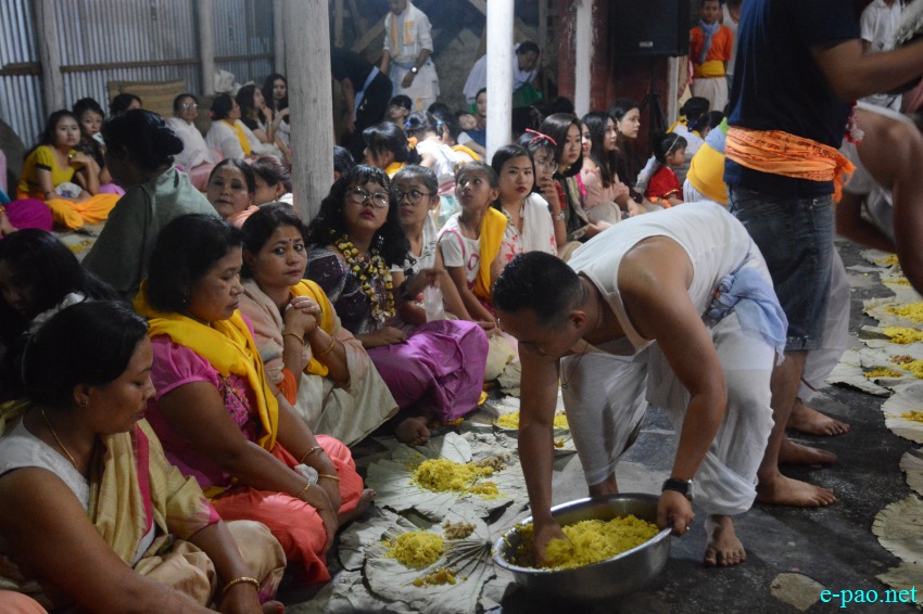 'Kang Khichri chaba' as part of Kang festival at  Bamon Leikai :: 22nd July 2018