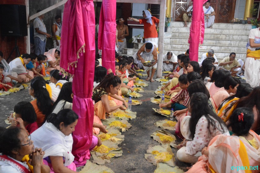 'Kang Khichri chaba' as part of Kang festival at  Bamon Leikai :: 22nd July 2018