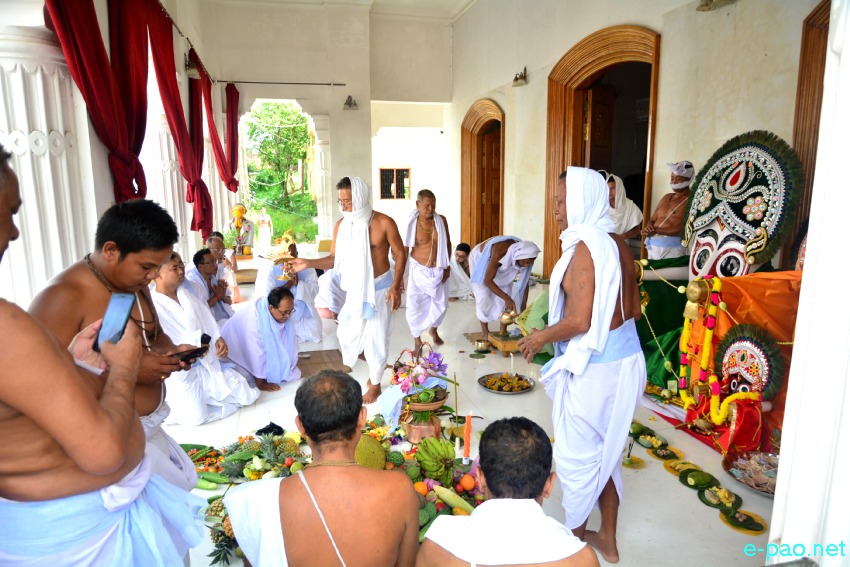 Kanglen Aarti katpa at Shri Shri Govindajee Temple, Imphal :: 30 June 2020