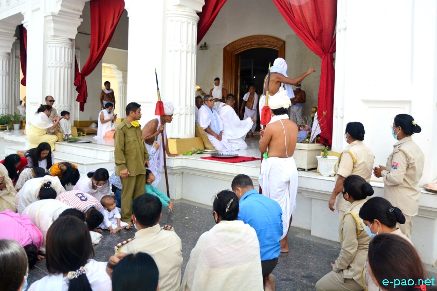 Kanglen Aarti katpa at Shri Shri Govindajee Temple, Imphal :: 30 June 2020