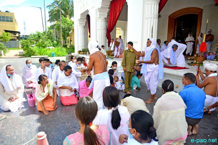 Kanglen Aarti katpa at Shri Shri Govindajee Temple, Imphal :: 30 June 2020