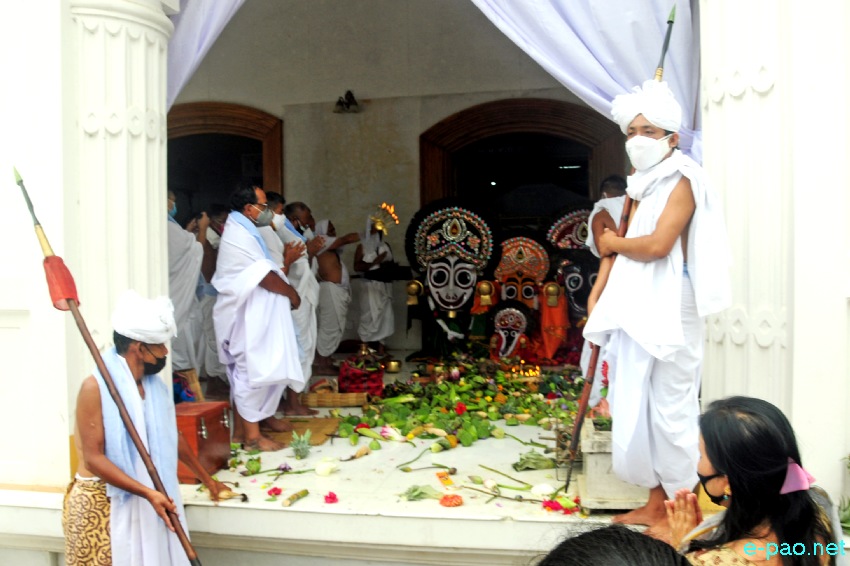 Kang Aarti katpa at Shri Shri Govindajee Temple, Imphal :: 12 July 2021